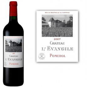 Bouteille de vin rouge Chateau l'Evangile Pomerol 2007 - Vins et cadeaux