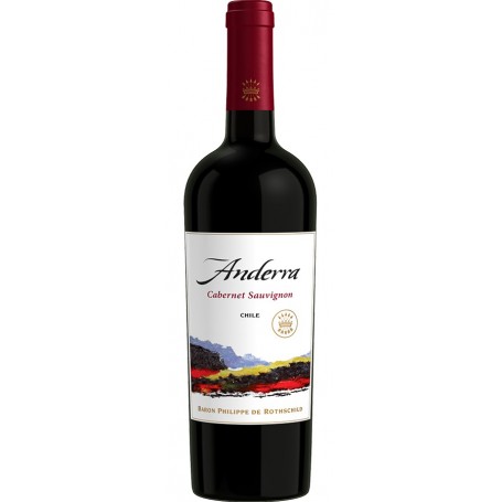 Bouteille de vin rouge Anderra Carmenère du Chili 2012 - Vins et Cadeaux