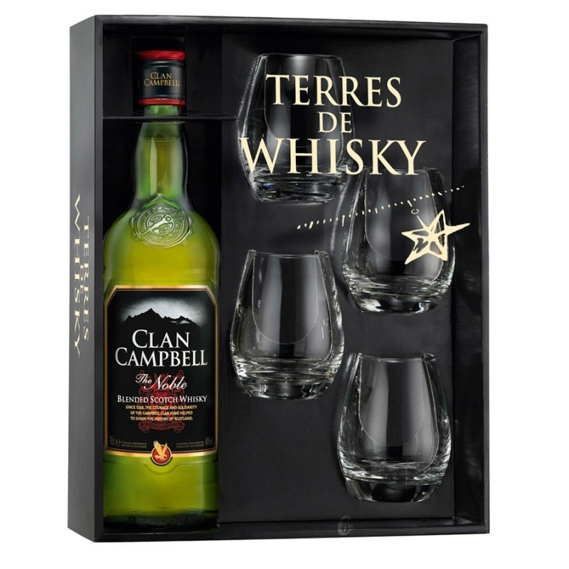 Coffret Terre de Whisky Clan Campbell - Vin et Cadeaux