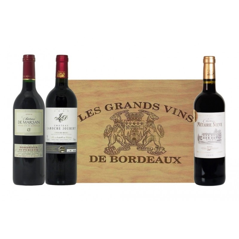 Coffret vin Dégustation – 6 vins rouges de Bordeaux