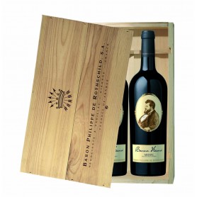 Coffret de bouteilles de vin rouge Baron Henri AOC Médoc de Bordeaux 2013 - Vins et Cadeaux