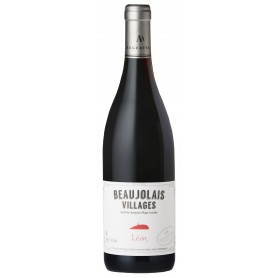 Bouteille de vin rouge Beaujolais Villages cuvée Léon 2016 - Vins et Cadeaux