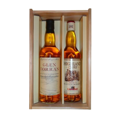 Coffret Whisky Highland Chief + Glen Torran, 2 bouteilles