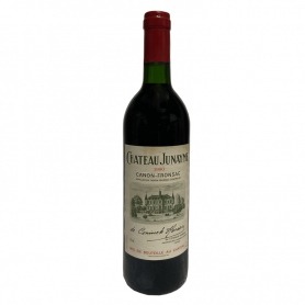 Bouteille de vin rouge Canon-Fronsac Château Junayme de Bordeaux 1990 - Vins et Cadeaux