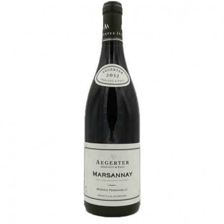 Marsannay Bourgogne rouge Domaine Aegerter 2012