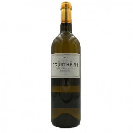 Bouteille de vin blanc Bordeaux Dourthe N°1 2015 - Vins et Cadeaux