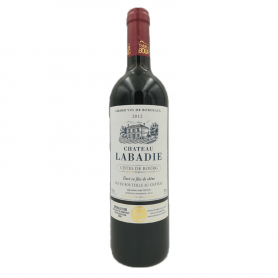 Bouteille de vin rouge Chateau Labadie  Côte de bourg 2012 Vignoble Joel DUPUY - Vins et Cadeaux