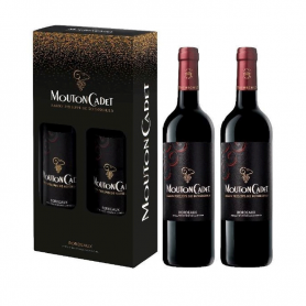 Coffret de vin rouge 2 Mouton Cadet rouge 2017 - Vins et Cadeaux