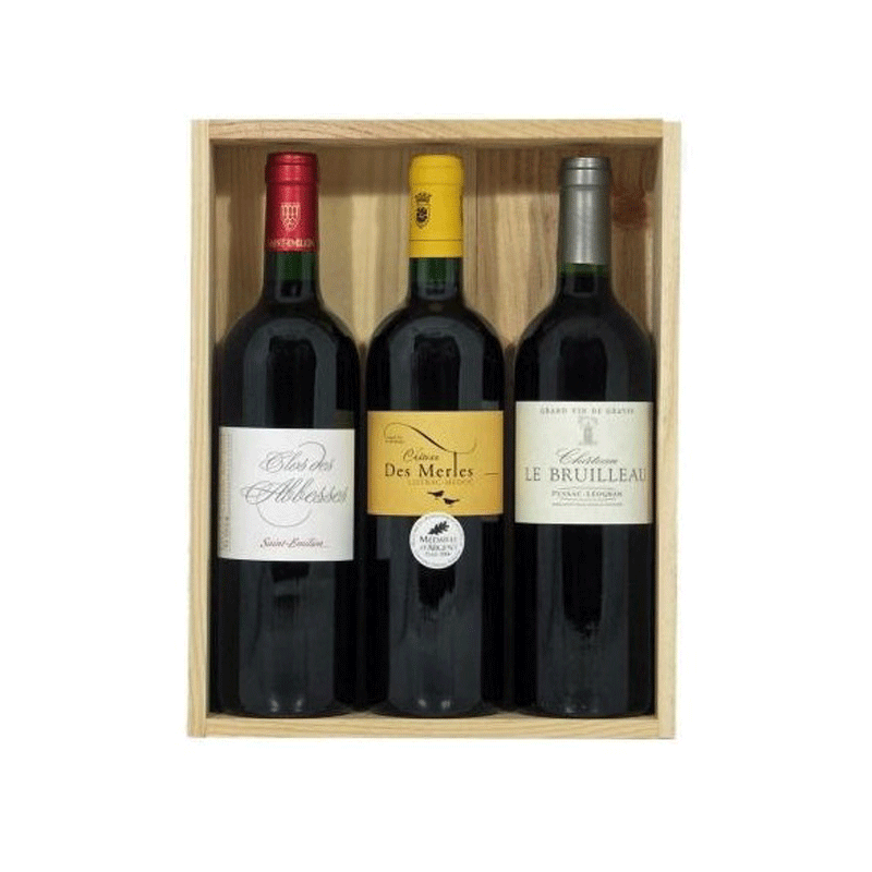 Vin Rouge AOP Faugères : Coffret Découverte 3 Bouteilles de 75 cl 