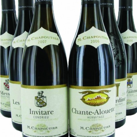 Côte du Rhône, Coffret Référence Chapoutier 6 bouteilles